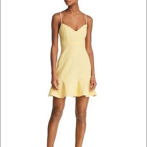 LIKELY Lillie Flounced Bustier Mini Dress